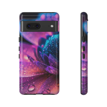 Vibrant Blue And Purple Flower Tough Phone Case