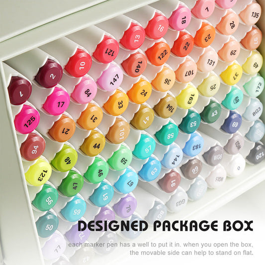 Arrtx ALP 80-Color Dual-Tip Alcohol Marker Set