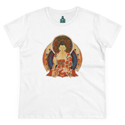 Buddha Gouache Print Women's Cotton Tee
