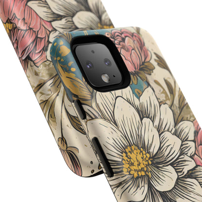 Beautiful White Floral Tough Case