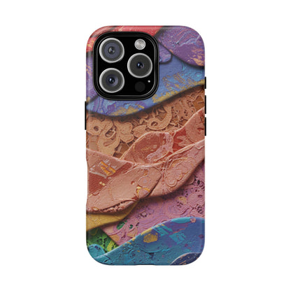Abstract Painted Lace Tough Phone Case