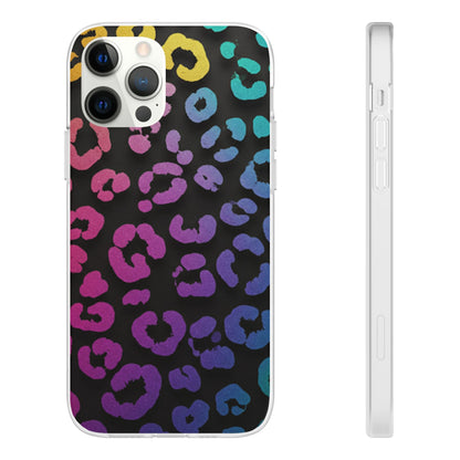 Vibrant Leopard Print Flexi Phone Case
