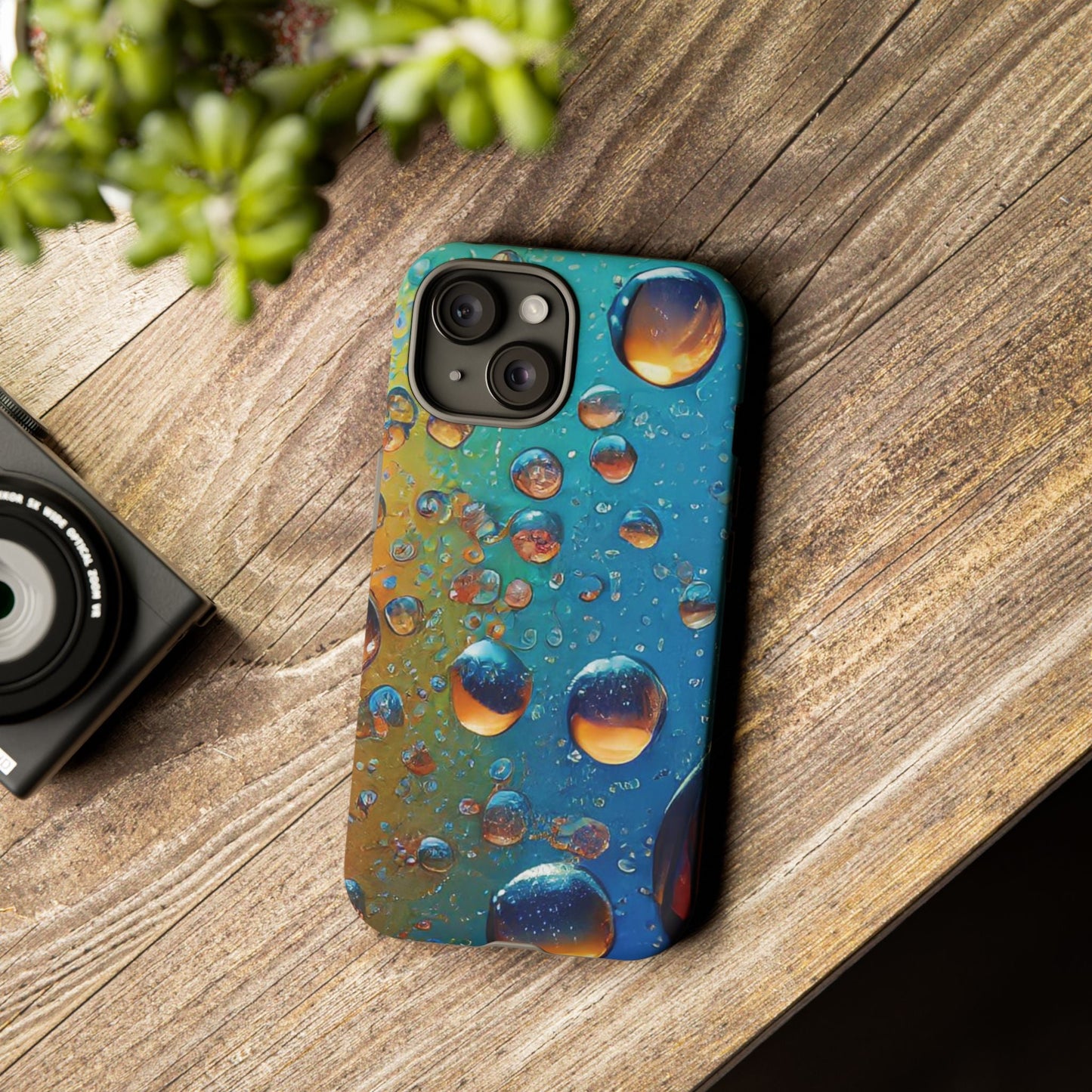 Colorful Water Droplets Tough Phone Case