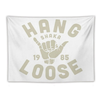 Vintage Surf Sticker Shaka Tapestry