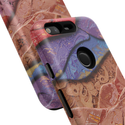 Abstract Painted Lace Tough Phone Case