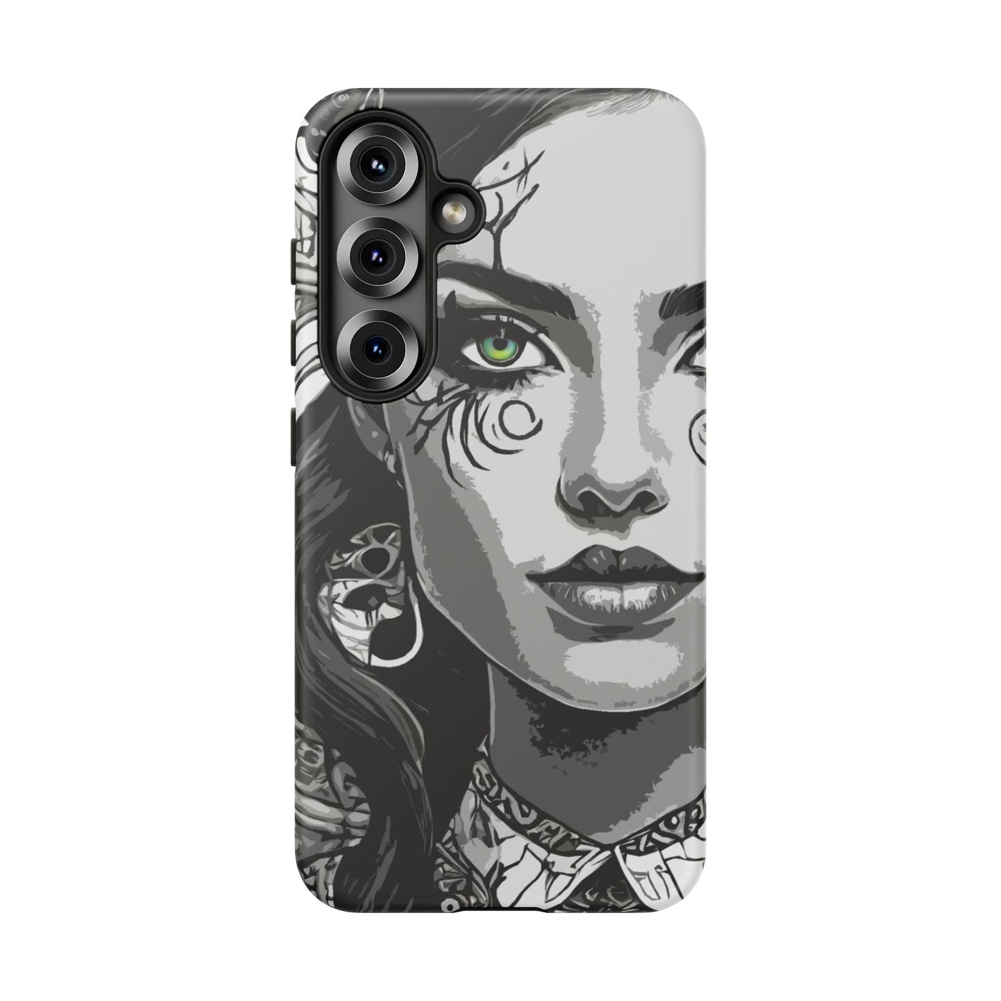 Green Eyed Devilish Beauty Tough Phone Case