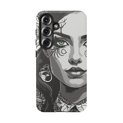 Green Eyed Devilish Beauty Tough Phone Case
