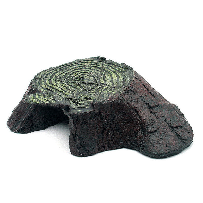 Realistic Resin Tree Stump Hideaway & Basking Platform