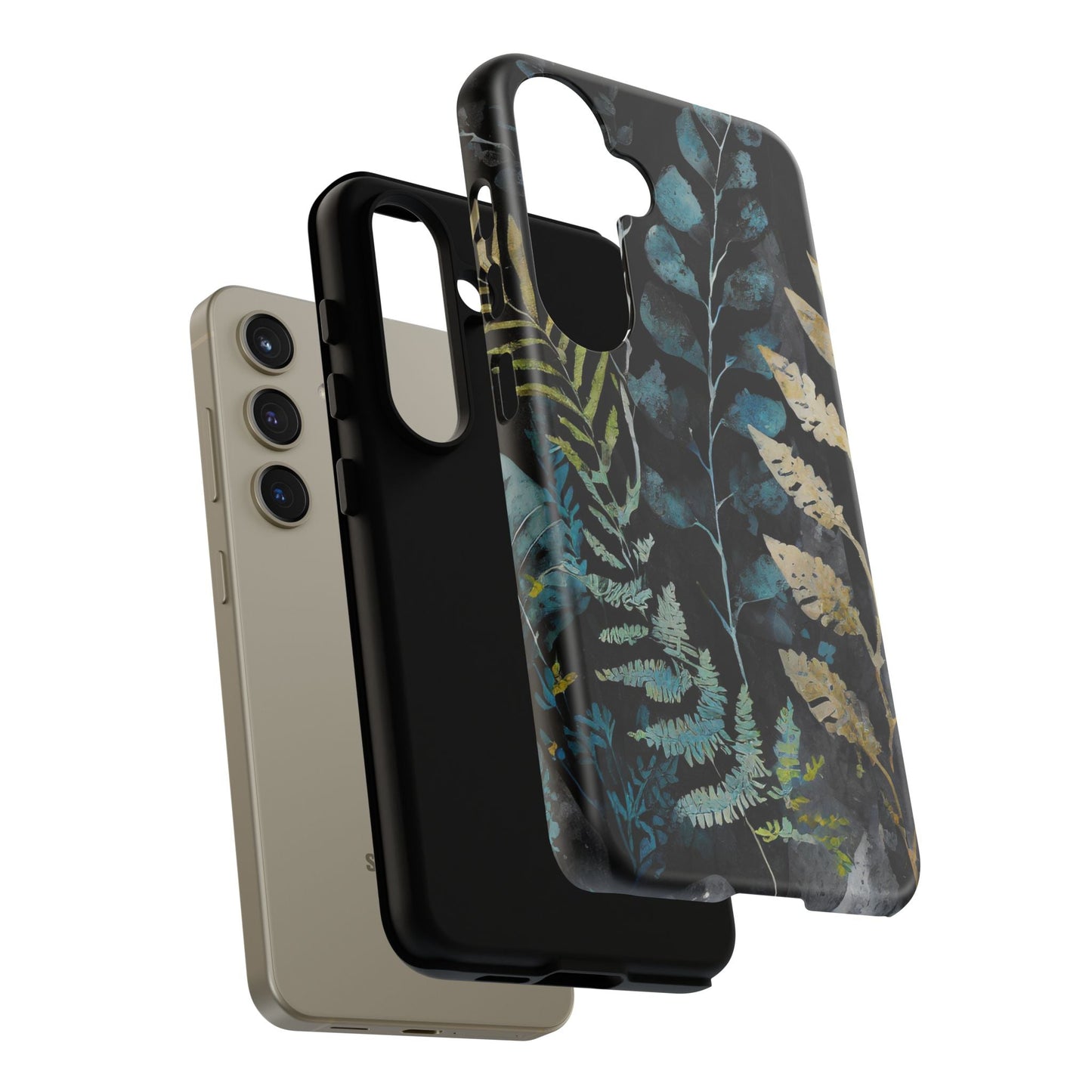 Dark Floral Tough Phone Case