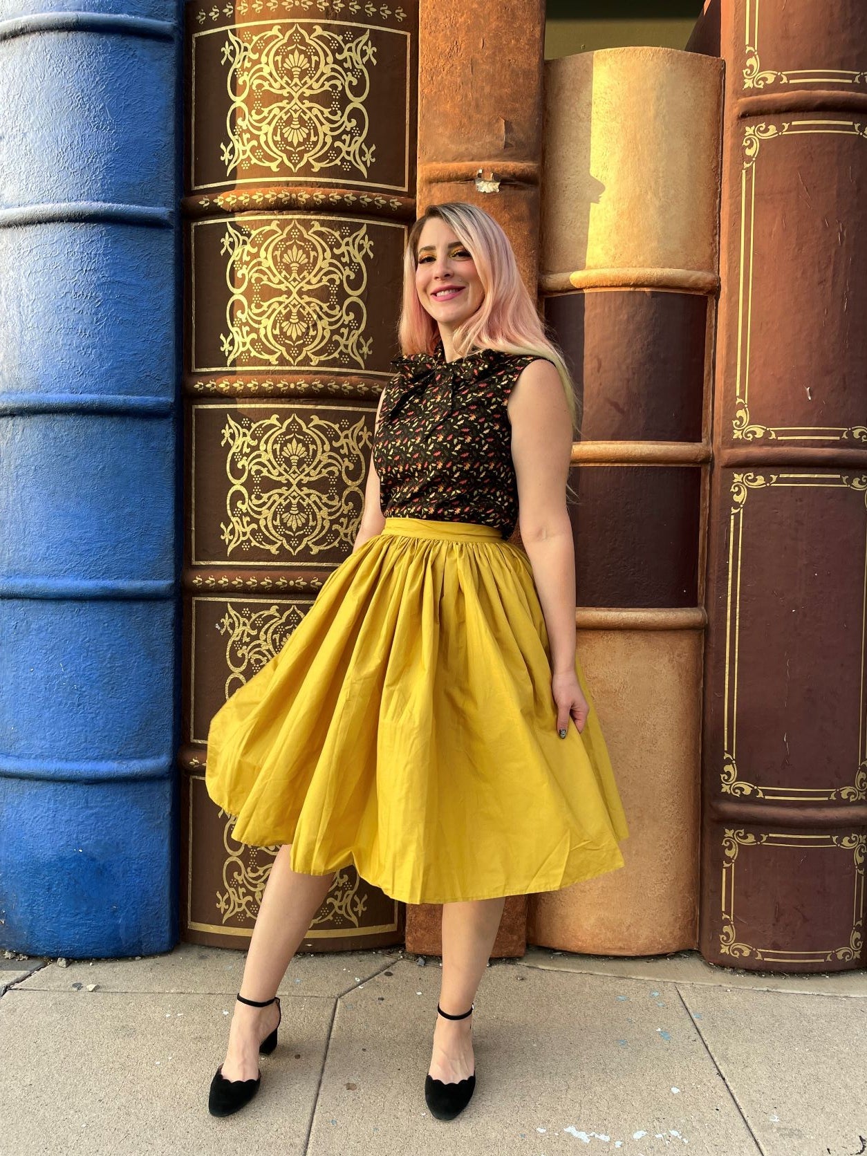 Peggy Swing Skirt in Mustard - Triathlete Store