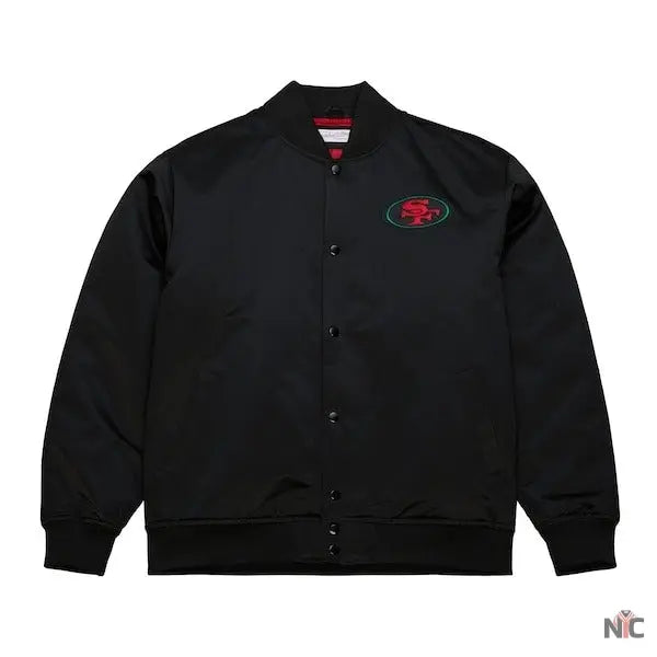 49ers Black Excellence Varsity Jacket