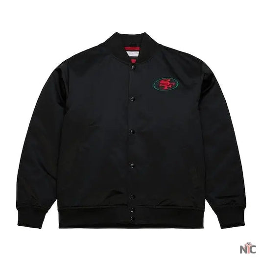 49ers Black Excellence Varsity Jacket