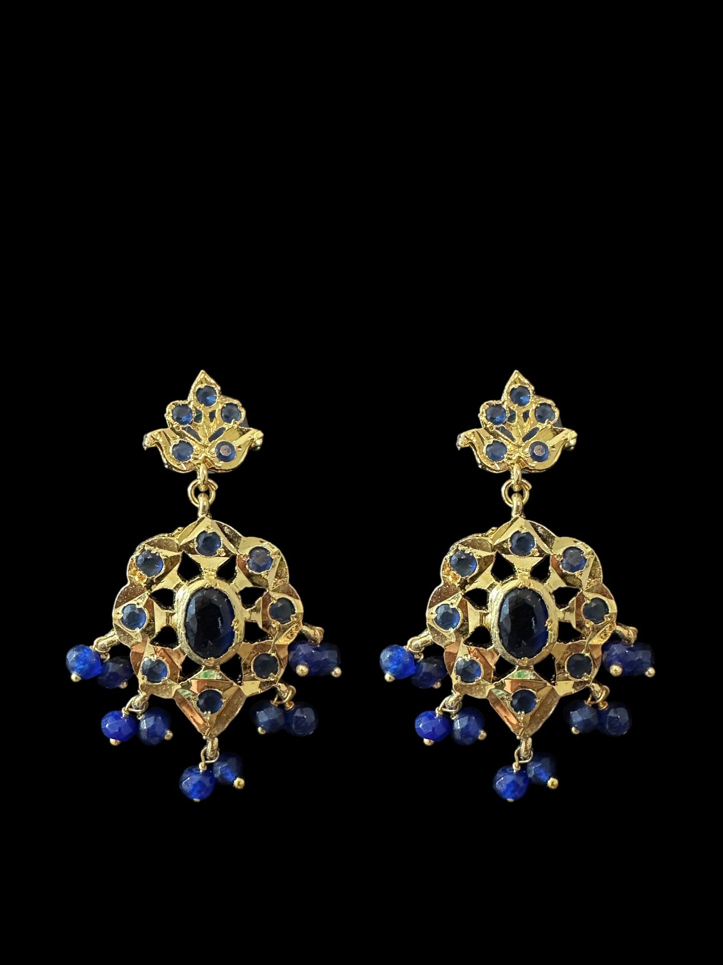 PS505 Elena faux sapphire pendant set ( SHIPS IN 2 WEEKS  )