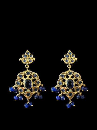 PS505 Elena faux sapphire pendant set ( SHIPS IN 2 WEEKS  )