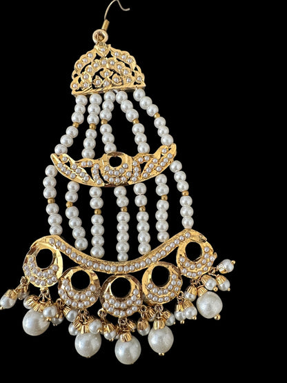 DJHR131 Lamsha pearl jhoomar - Small sized ( READY TO SHIP)