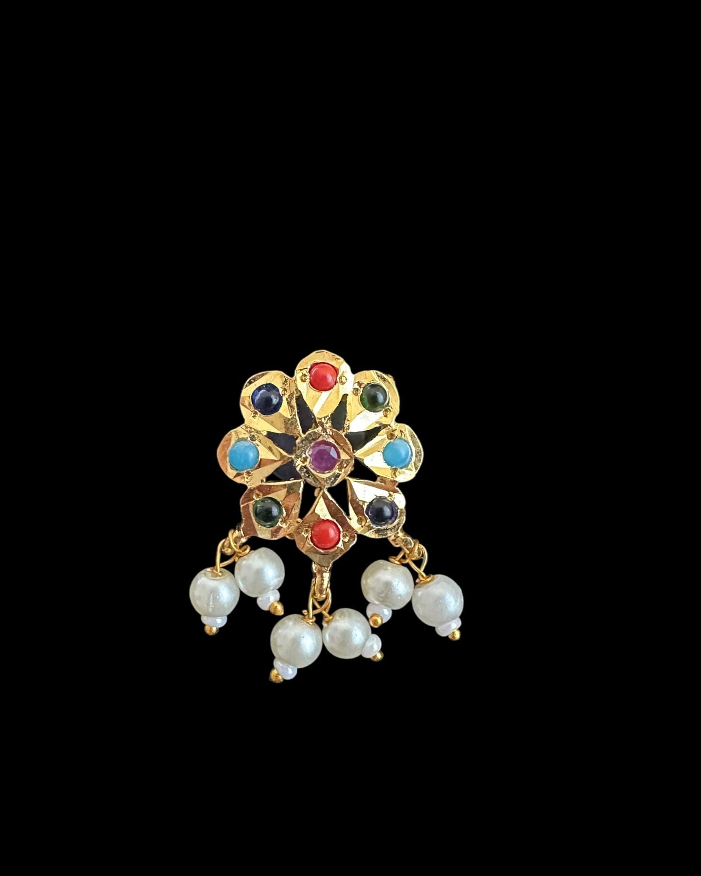 DNS175  Malavika flower set ( navratan )  (SHIPS IN 1 WEEK)