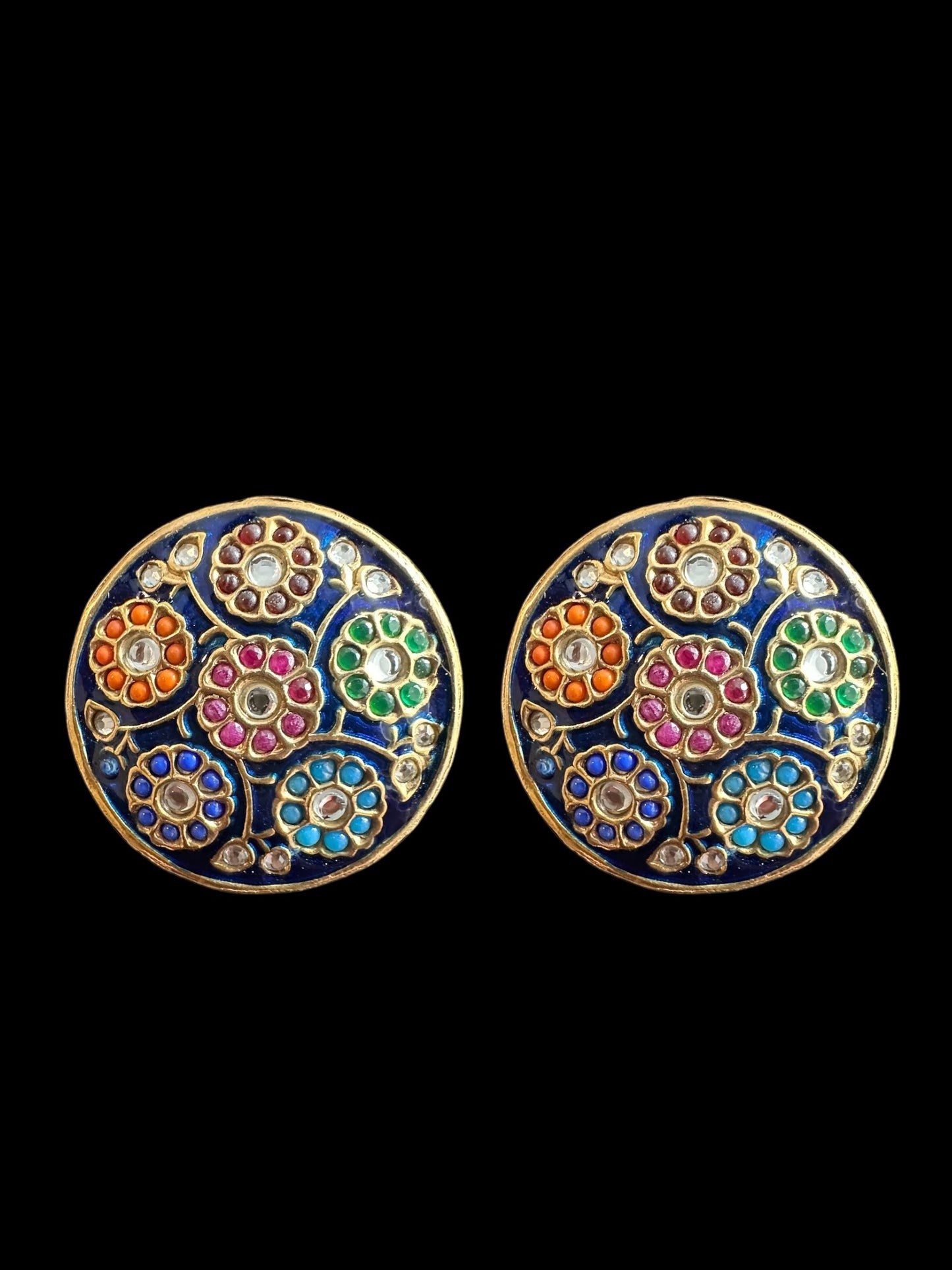 ET574 Rayana earrings with ear supports ( READY TO SHIP )