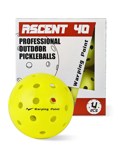 ASCENT OUTDOOR TOURNAMENT  PICKLEBALLS - 4 PACK