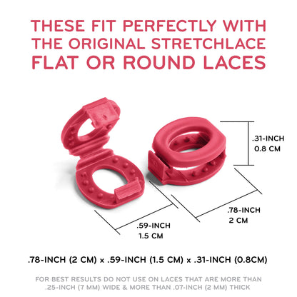 Red Knot Bow Clip Shoelace Accessory