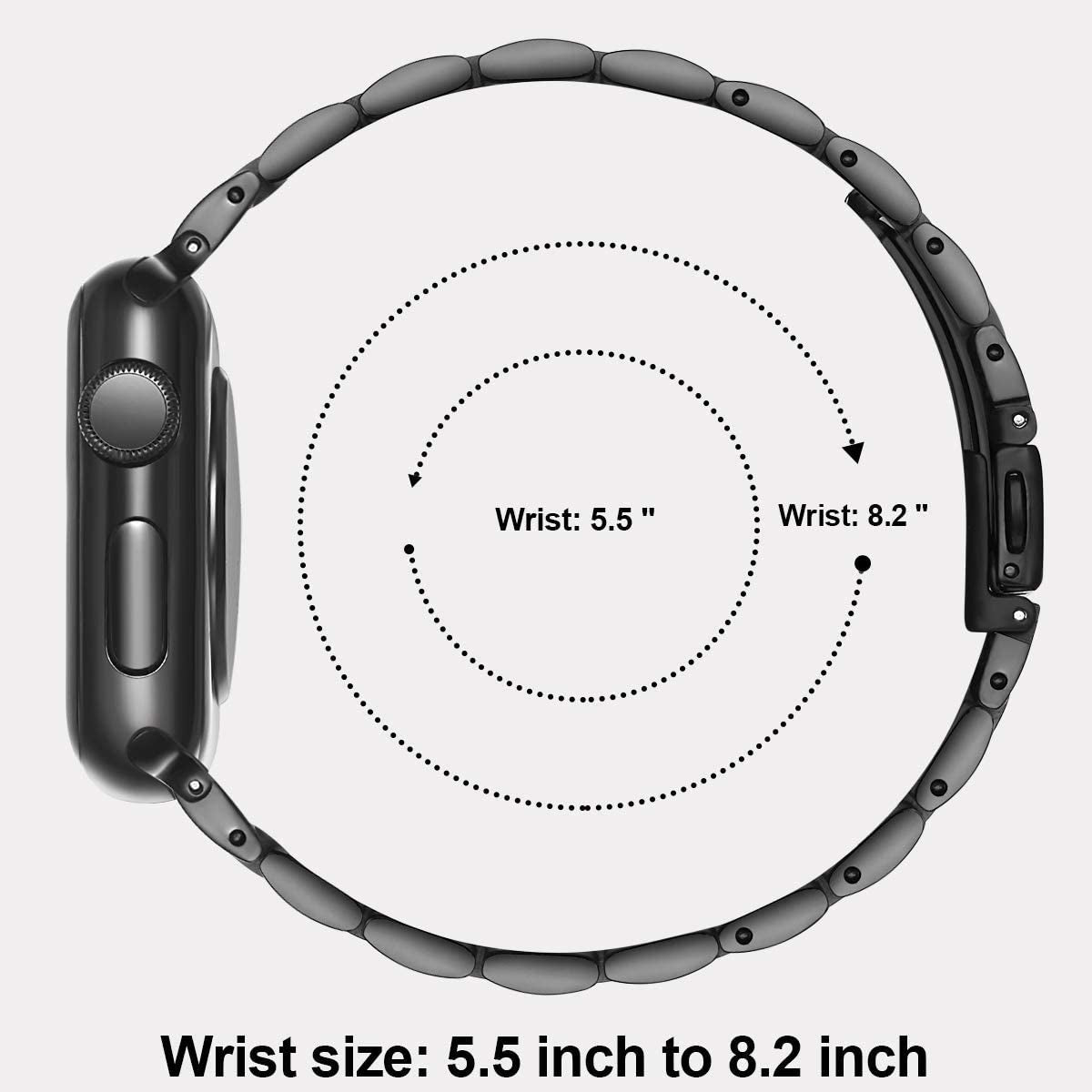 Stainless Steel Wicker Apple Watch Band Series 11/10/9/8/7/6/5/4/ SE / Ultra 1/2/3