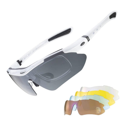 ROCKBROS-Slim Polarised Sports Sunglasses With 4 Interchangeable Lens