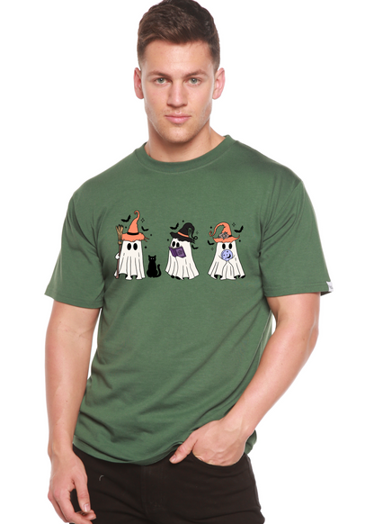 Halloween Boo Men's Bamboo Viscose/Organic Cotton Short Sleeve Graphic T-Shirt
