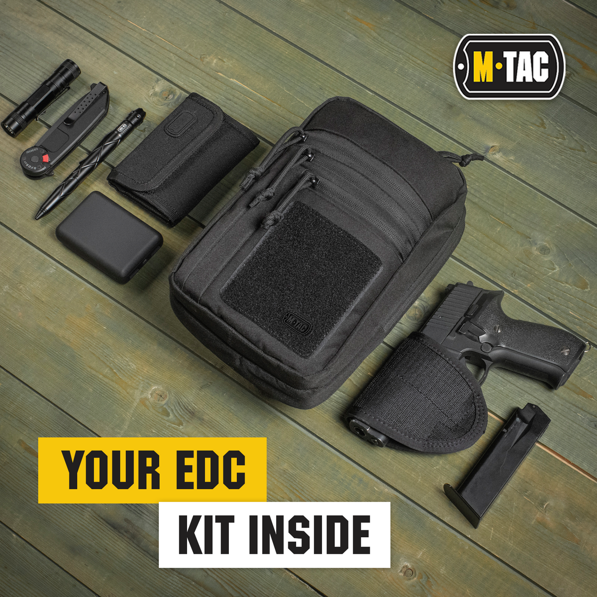 M-Tac Tactical Bag Shoulder Chest Pack with Sling & Loop Panel