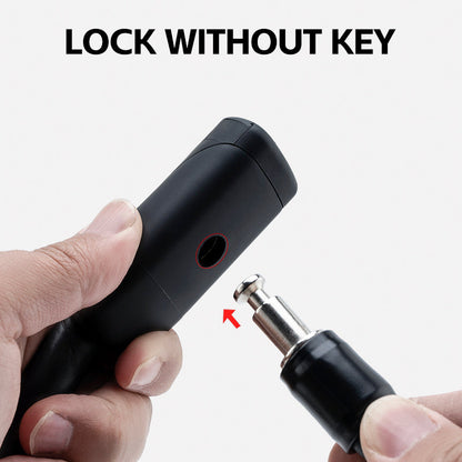 ROCKBROS Bicycle Memory Wire Spiral Steel Cable Lock – Twistable, Durable,  Anti-Theft