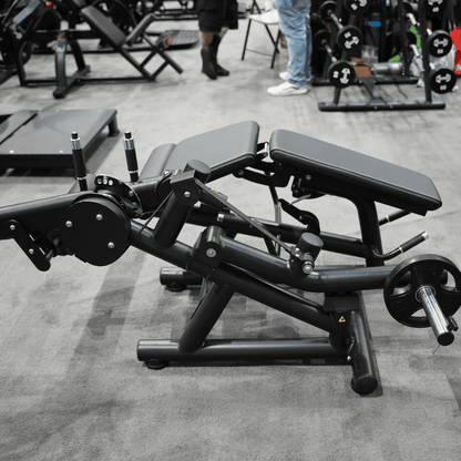 Pro Strength Leg Extension / Prone Leg Curl Combo - Muscle D Fitness - Plate Loaded Quad & Hamstring Machine