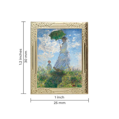 Madame Monet Art Frame Pin - Museum Souvenir Fine Art Lapel Pin