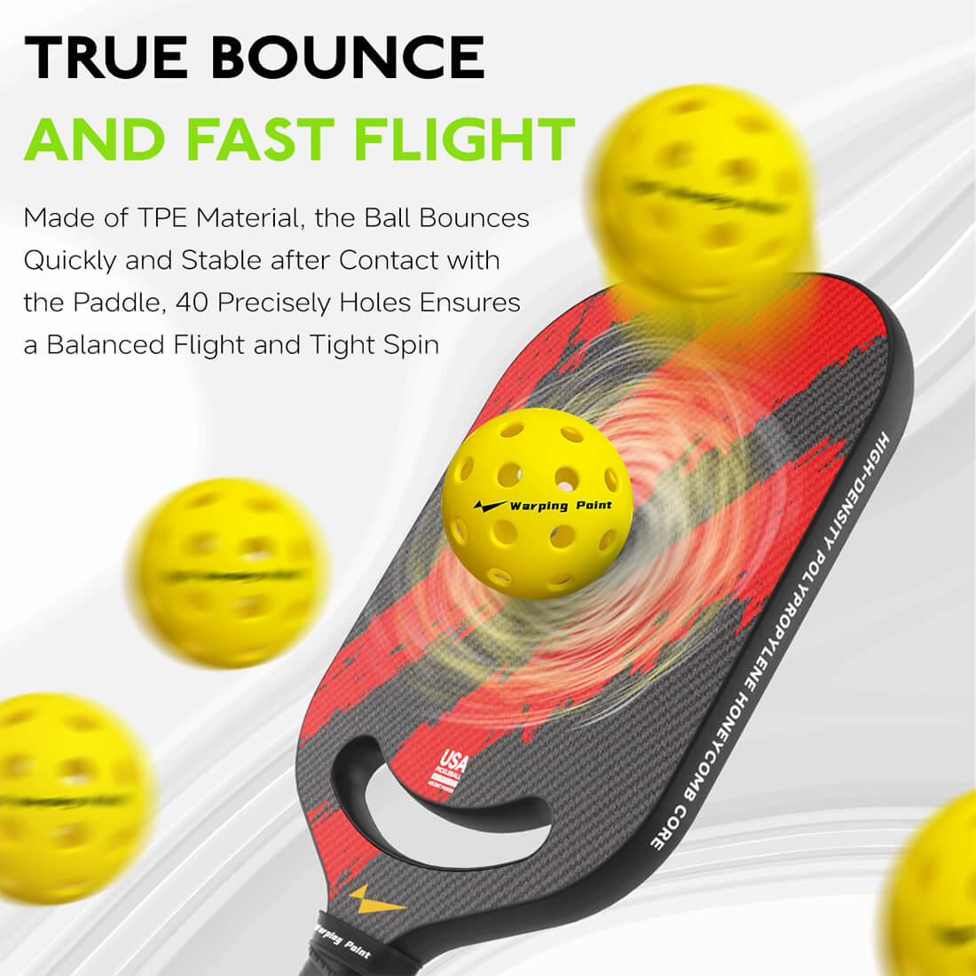 Outdoor Practice Pickleballs - Yellow