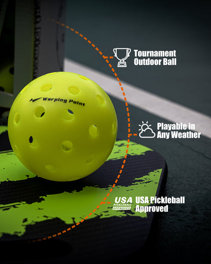 ASCENT OUTDOOR TOURNAMENT PICKLEBALLS - 12 PACK