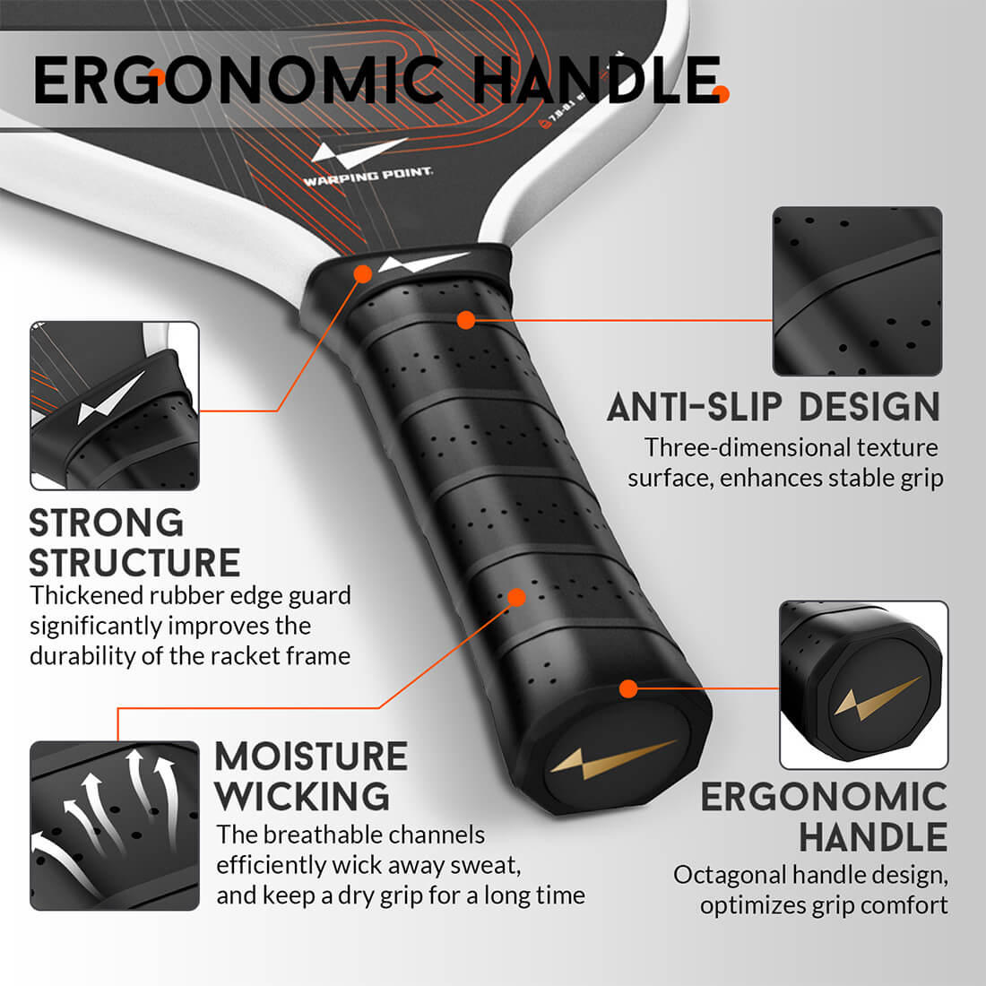 Keystone Pickleball Paddle –  White