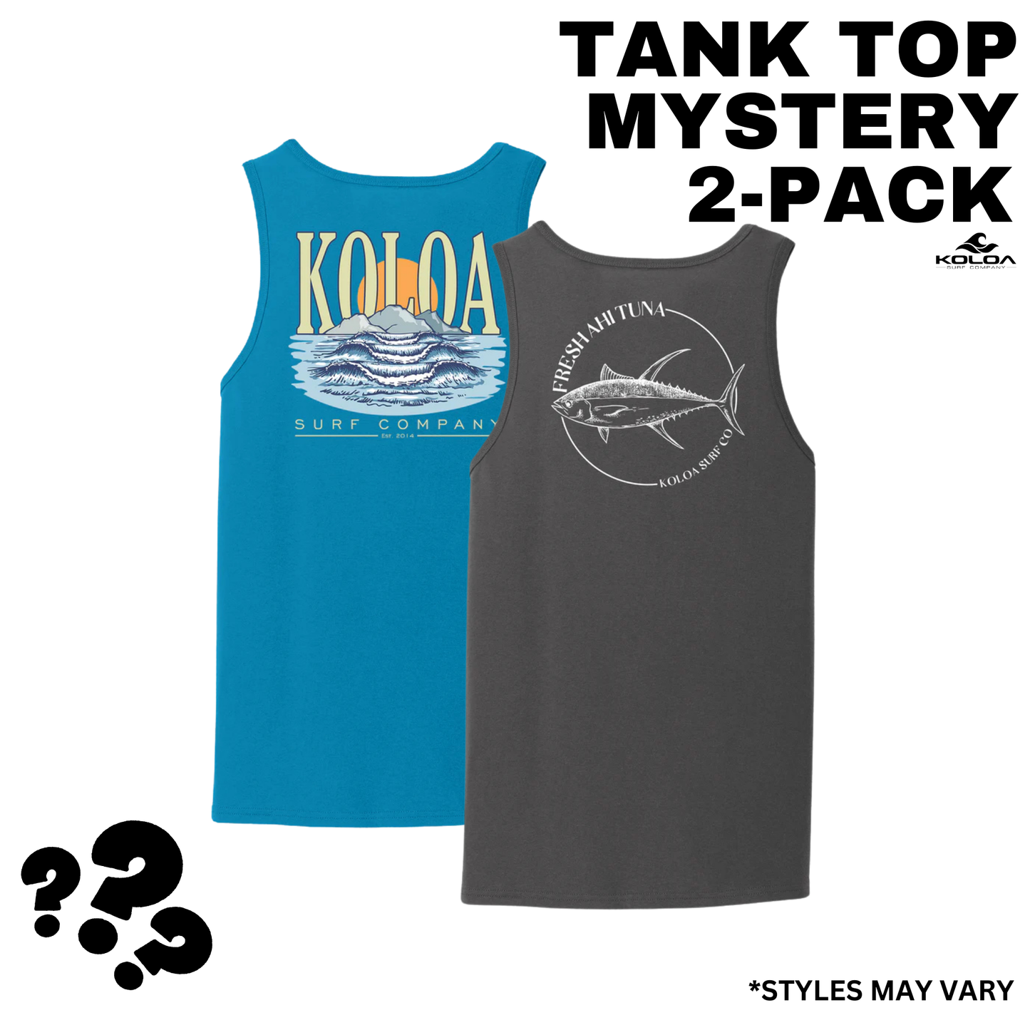 Koloa Mystery 2-Pack of Graphic Tank Tops