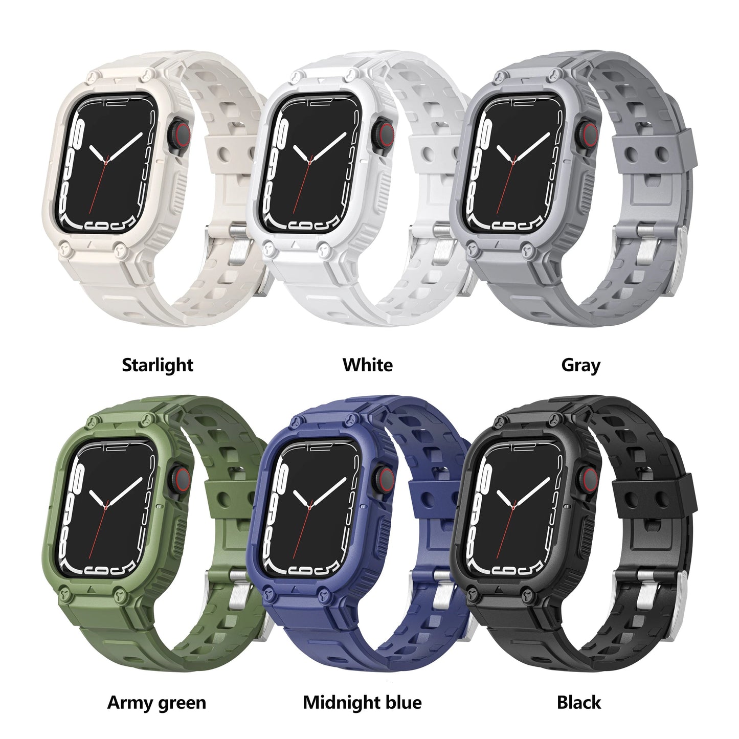 Sport Clear Apple Watch Band+Case