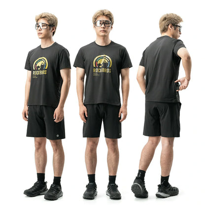 ROCKBROS Road-to-Sky Shirt Unisex Quick Dry Moisture Wicking Breathable Stretch Short Sleeve