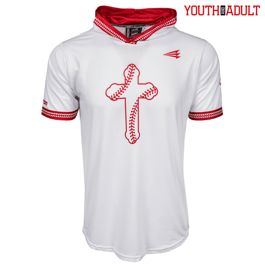 Baseball Seam Cross HyperMAX Short Sleeve Hoodie