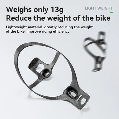 ROCKBROS 100% Carbon Fiber  13g Ultra-Light Bike Water Bottle Holder