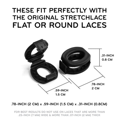 Black Knot Bow Clip Shoelace Accessory