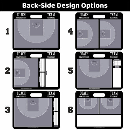Custom 3x3 Basketball Magnetic Coaching Board 22'' x 17.5'' / 56 cm x 45 cm