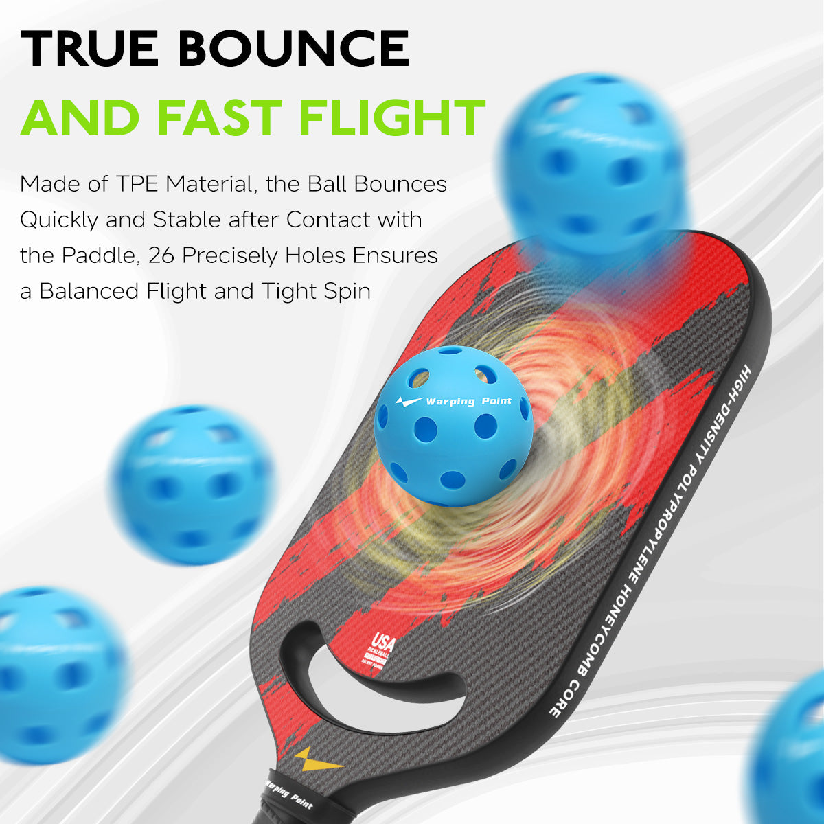 PRACTICE PICKLEBALLS - INDOOR - 12 PACK