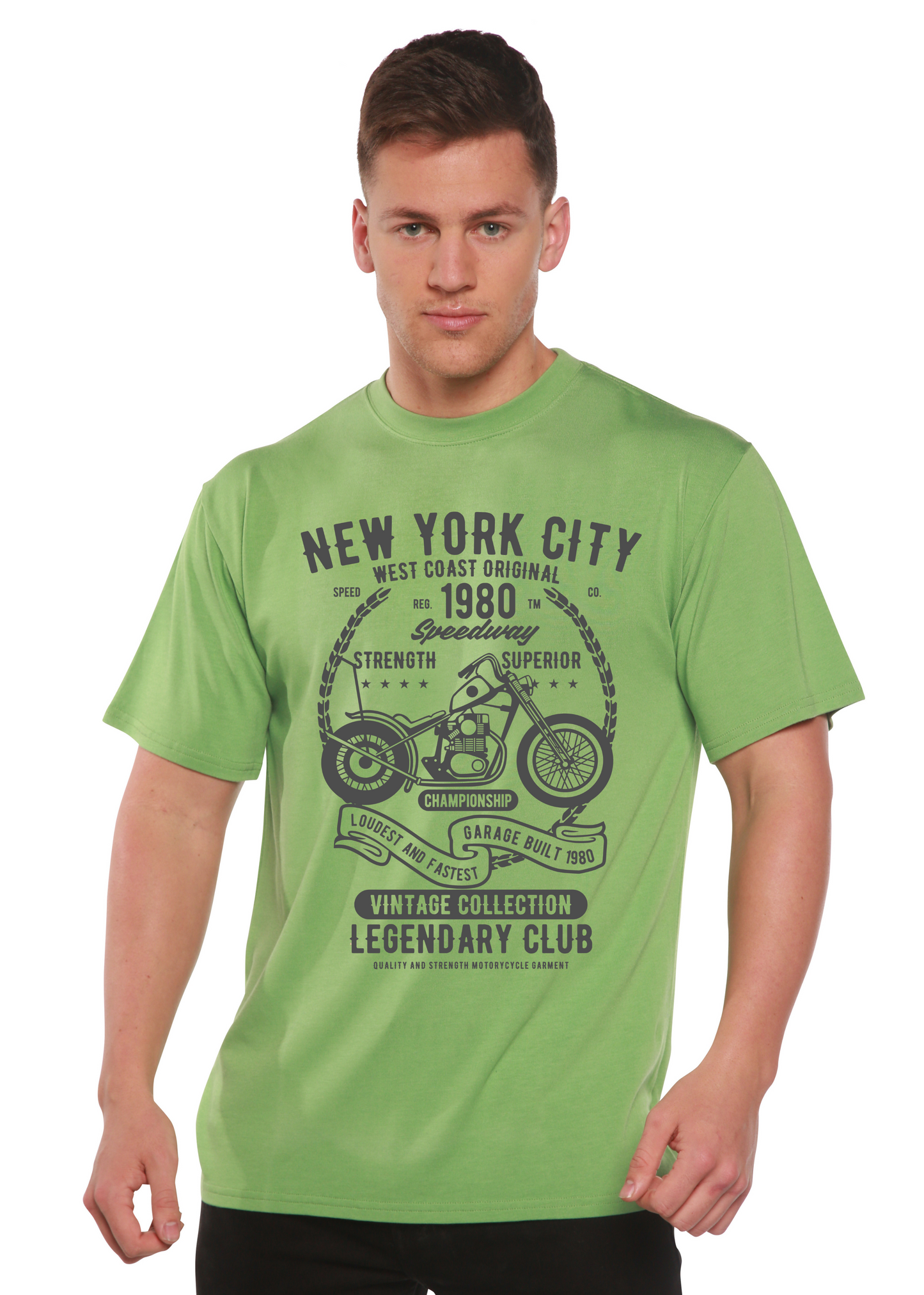 New York City Spun Bamboo® Men's Bamboo Viscose/Organic Cotton Short Sleeve Graphic T-Shirt