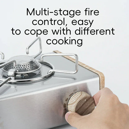 Qunature Mini Cassette Stove with 2.8KW Flame Magnetic Gas Tank Portable Design