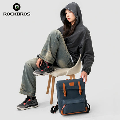 ROCKBROS Fashion Vintage Folding Bike Backpack