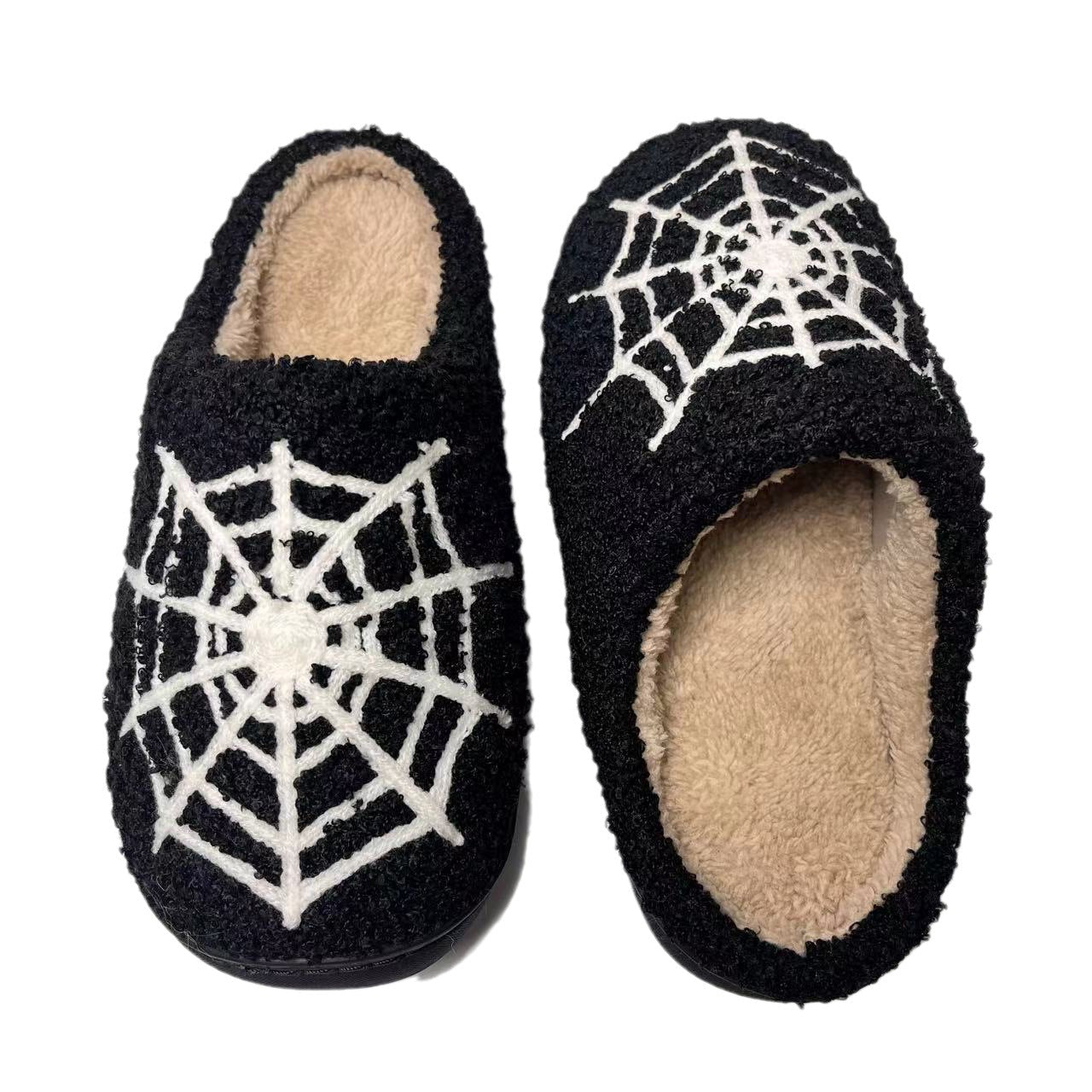 Cozy Spider Web House Shoes