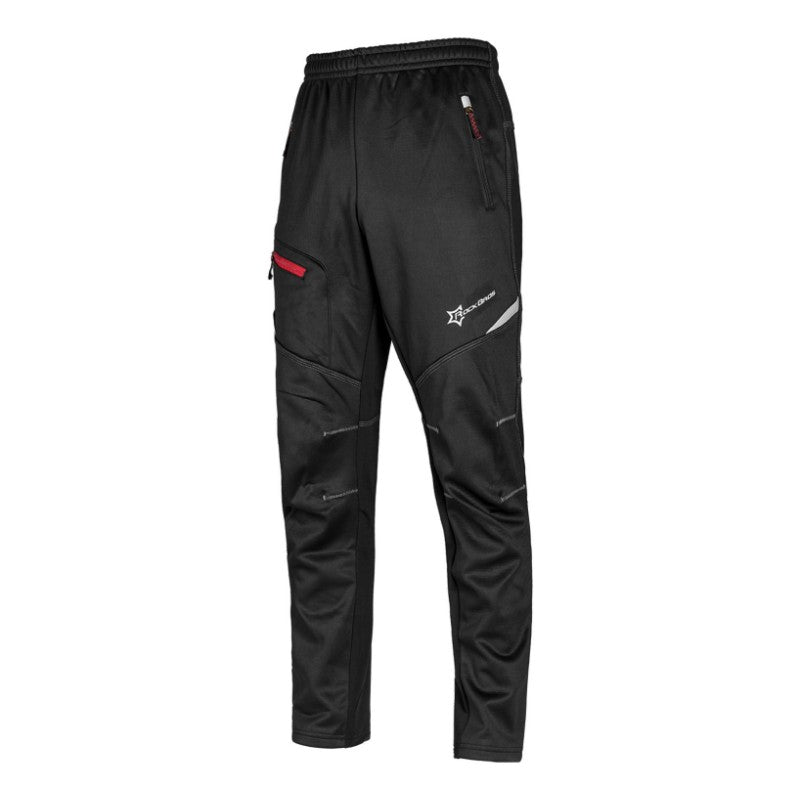 ROCKBROS Men's Windproof Thermal Cycling Pants - Winter Fleece for Biking, Running, Hiking - Triathlete Store