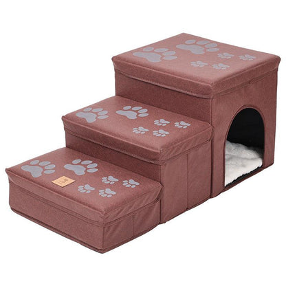 3 Steps Stairs Multifunctional Dog House