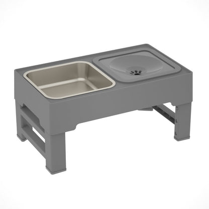 Stainless Stand Adjustable Height Pet Bowls