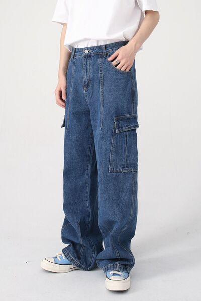 Wide Leg Jeans with Pockets #6 - Sybaritic Boutique