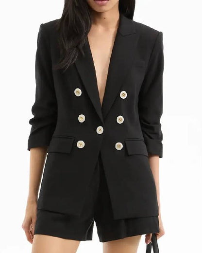The Today Show 2025 Savannah Guthrie Ruched Sleeve Blazer
